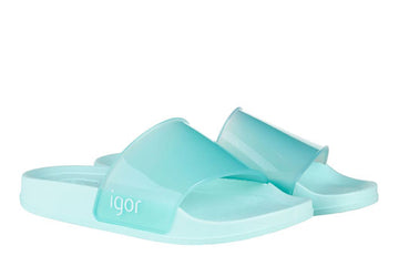 Igor S10221 Girl's Beach Cristal Sandal - Aqua