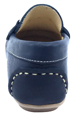 Andanines  Boy's Chain Loafers, Nuit Navy Blue