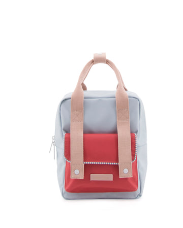 Sticky Lemon Deluxe Collection Small Backpack, Agatha Blue, Elevator Red, Mendl's Pink