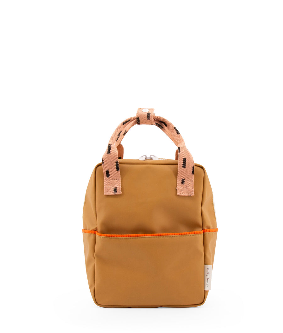 Sticky Lemon Sprinkles Collection Small Backpack, Panache Gold/Lemonade Pink/Royal Orange