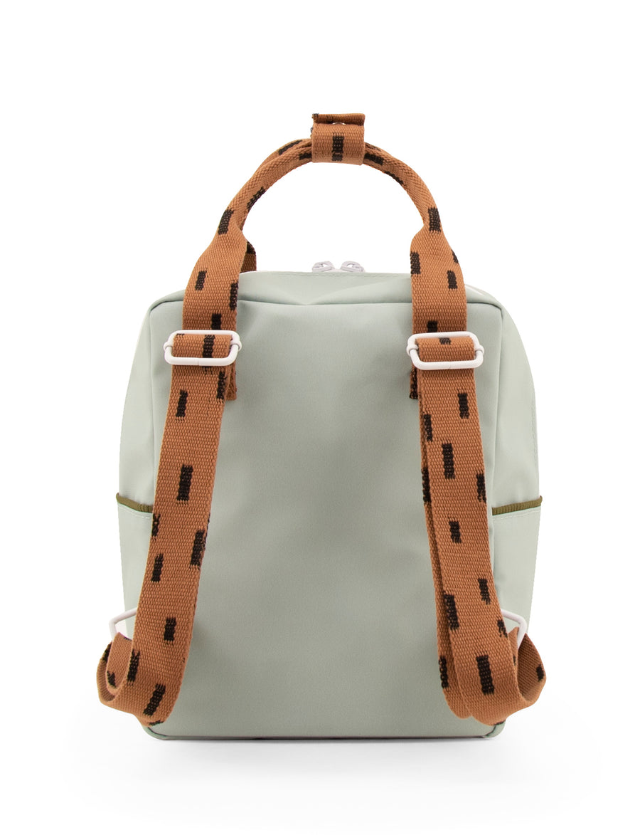 Sticky Lemon Sprinkles Collection Small Backpack, Sage Green/Cinnamon Brown/Moss Green