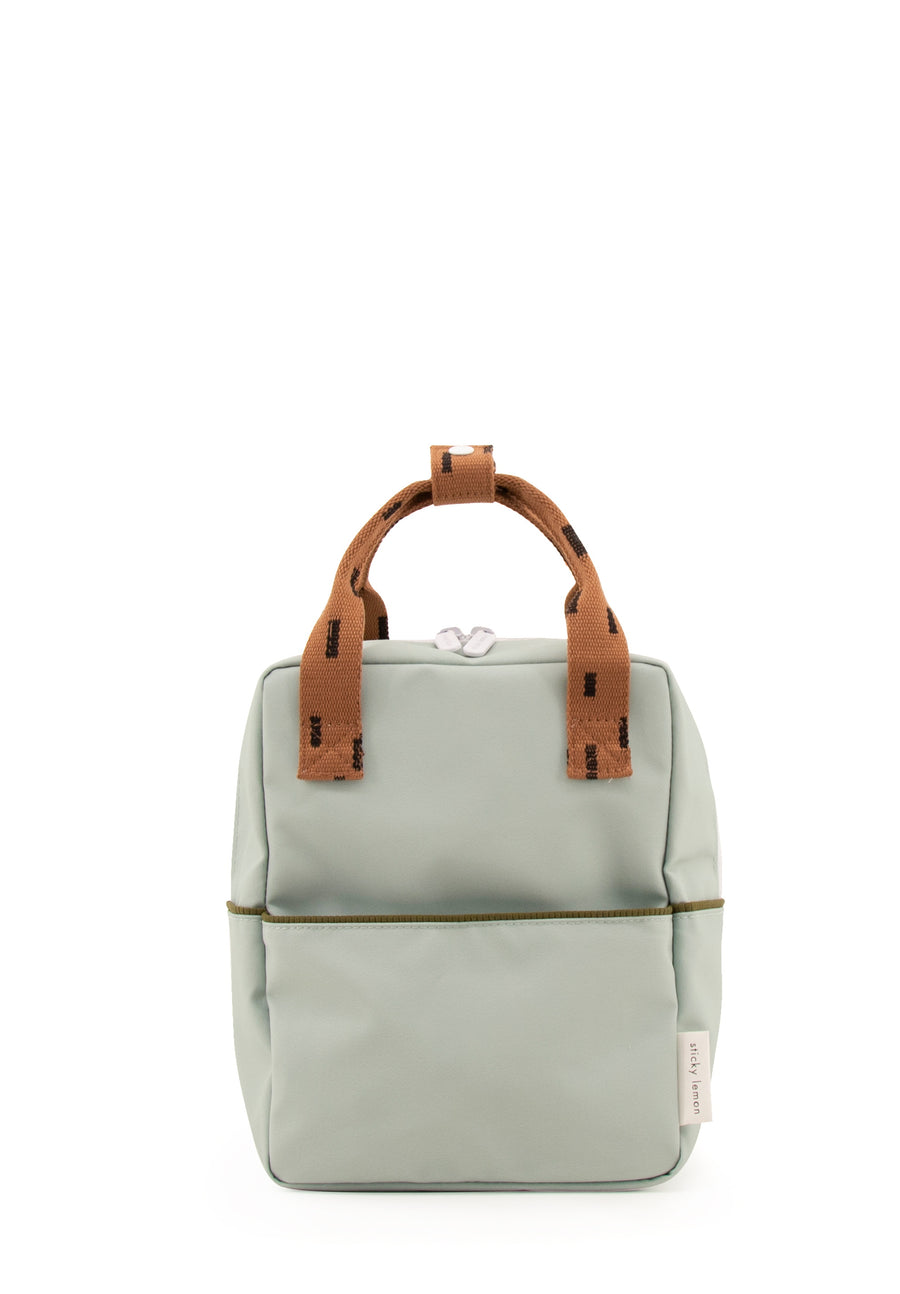 Sticky Lemon Sprinkles Collection Small Backpack, Sage Green/Cinnamon Brown/Moss Green