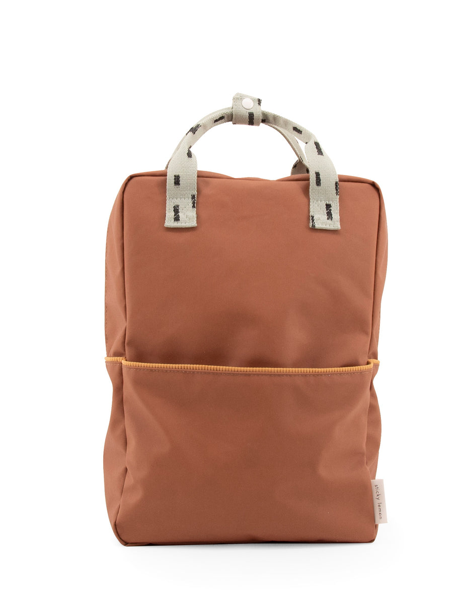 Sticky Lemon Sprinkles Collection Large Backpack, Cinnamon Brown/Sage Green/Cantaloupe