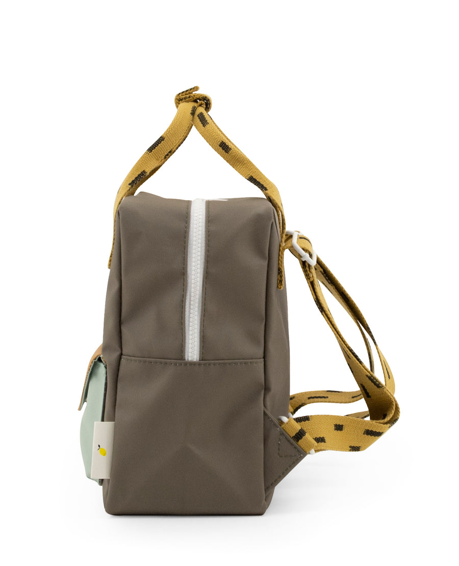 Sticky Lemon Sprinkles Envelope Small Backpack, Sage Green/Moss Green/Panache Gold