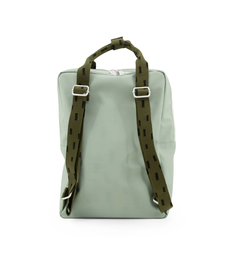 Sticky Lemon Sprinkles Envelope Large Backpack, Sage Green/Moss Green/Panache Gold