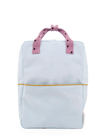 Sticky Lemon Freckles Collection Large Backpack, Sky Blue/Pirate Purple/Caramel Fudge