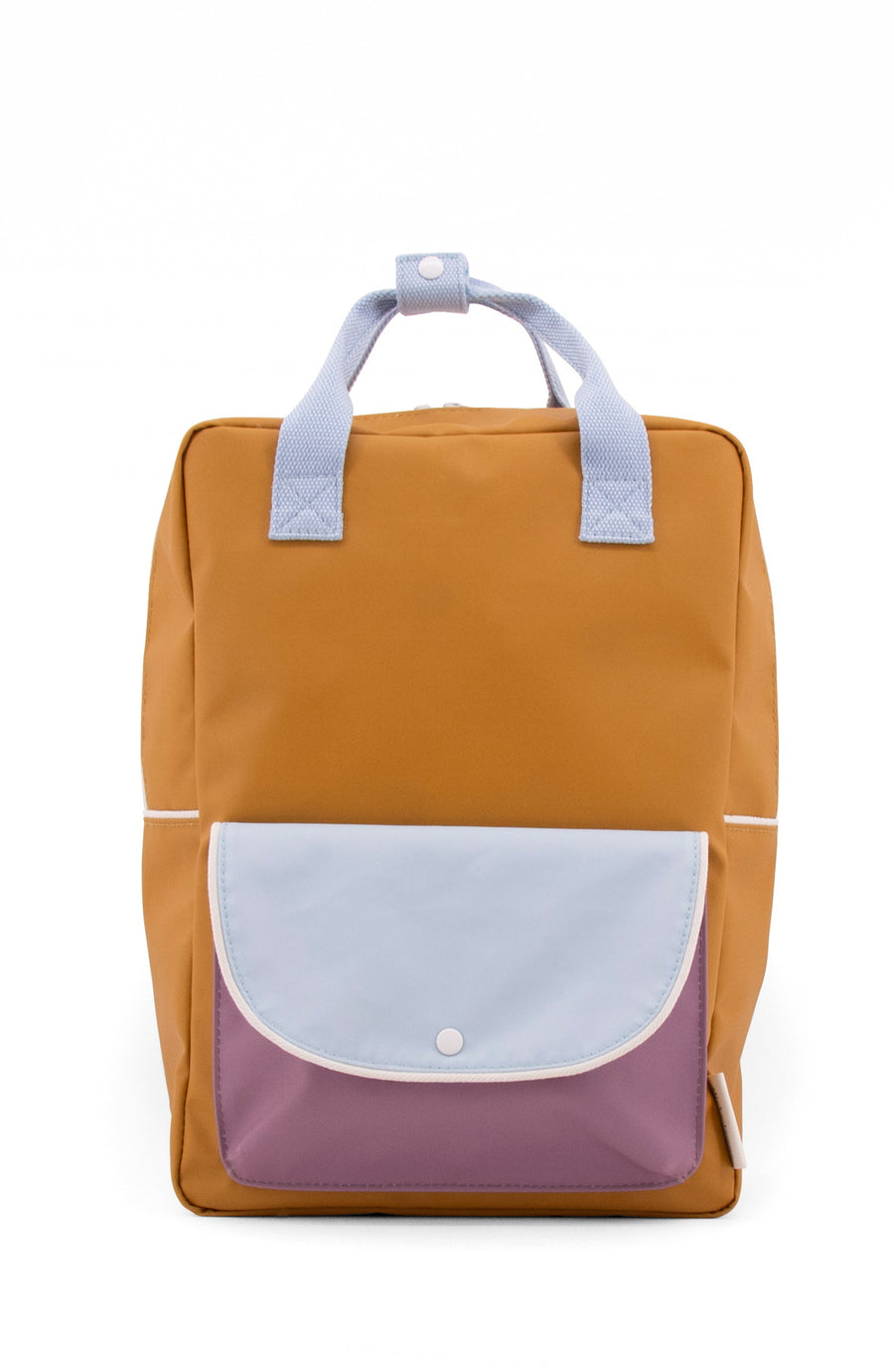 Sticky Lemon Wanderer Envelope Large Backpack, Caramel Fudge/Sky Blue/Pirate Purple