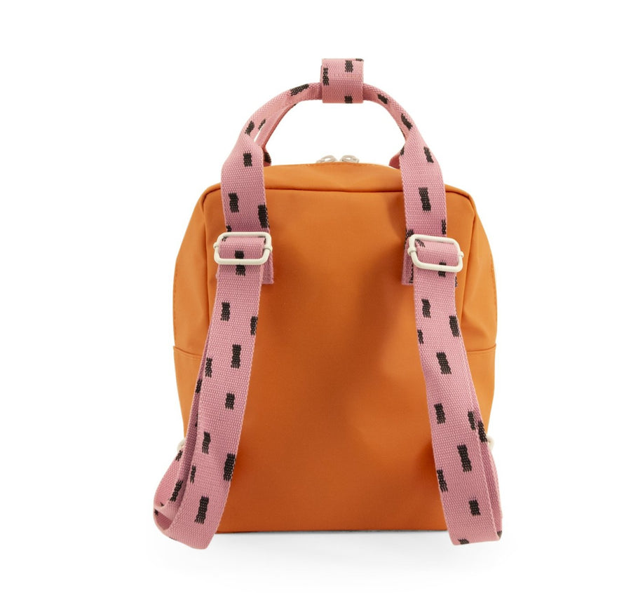 Sticky Lemon Sprinkles Envelope Small Backpack, Carrot Orange/Bubbly Pink/Syrup Brown