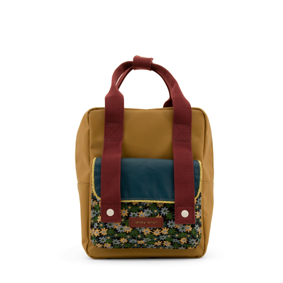 Sticky Lemon Golden Small Backpack, Inventor Green/Flowerfield Green