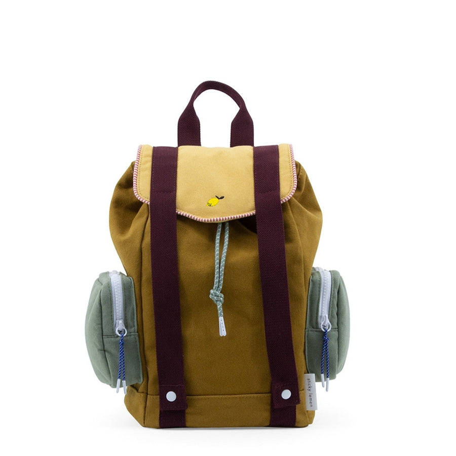 Sticky Lemon  Adventure Collection Small Backpack, Khaki Green