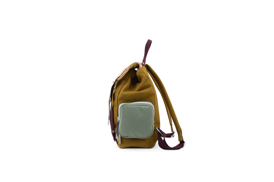 Sticky Lemon  Adventure Collection Small Backpack, Khaki Green
