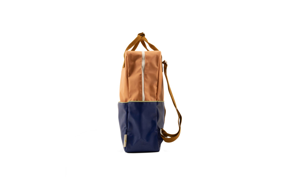 Sticky Lemon Colourblocking Large Backpack, Morning Sky/Deep Lake Blue