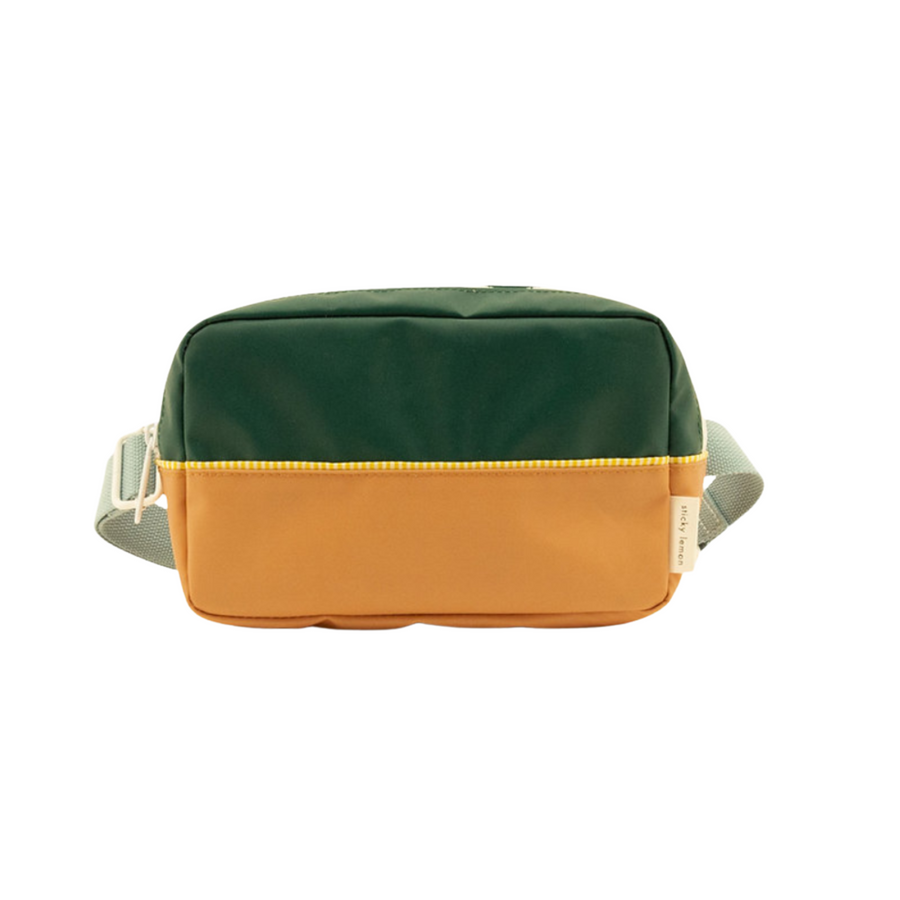Sticky Lemon Fanny Pack Colour Blocking, Green Meadow/Cousin Clay