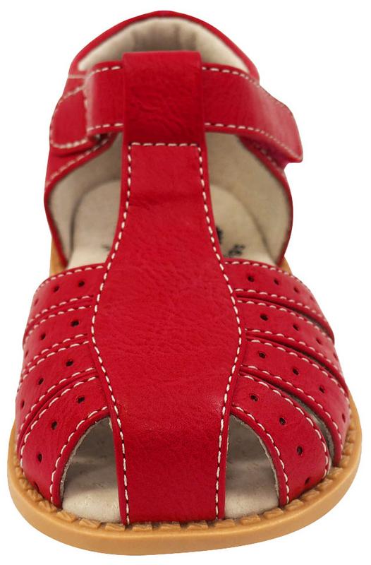 Livie & Luca Girl's Paz Red Leather Sandals