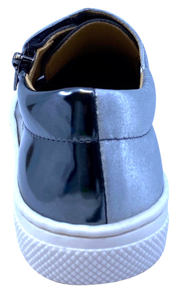 Maria Catalan Boy's & Girl's Acero Grey Patent Leather Shoe