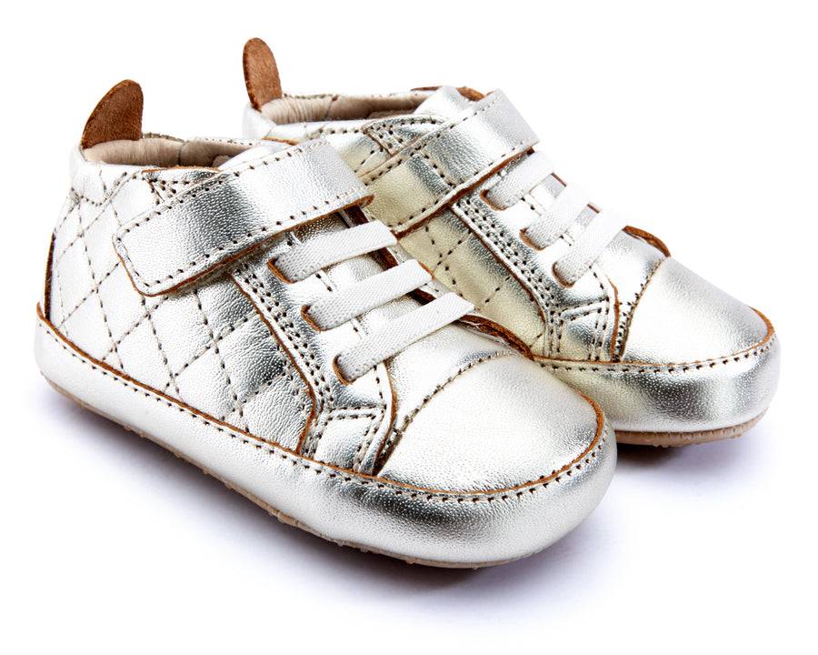 Old Soles Girl's & Boy's Quilt Bambini Shoes - Gold