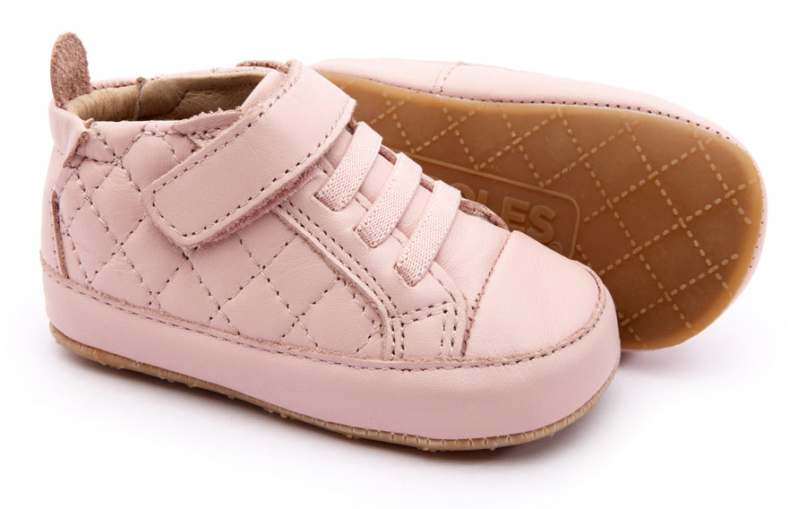 Old Soles Girl's Quilt Bambini Shoes - Powder Pink