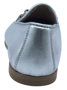 Hoo Shoes Chain Smoking Loafer, Silver