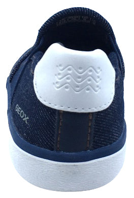 GEOX Girl's Kilwi Slip-On Sneaker Tennis Shoes, Denim