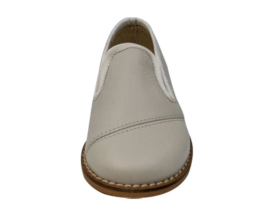 Luccini Boy's BASIL Piso Point Natural Loafer - Ciervo Tangon Beige