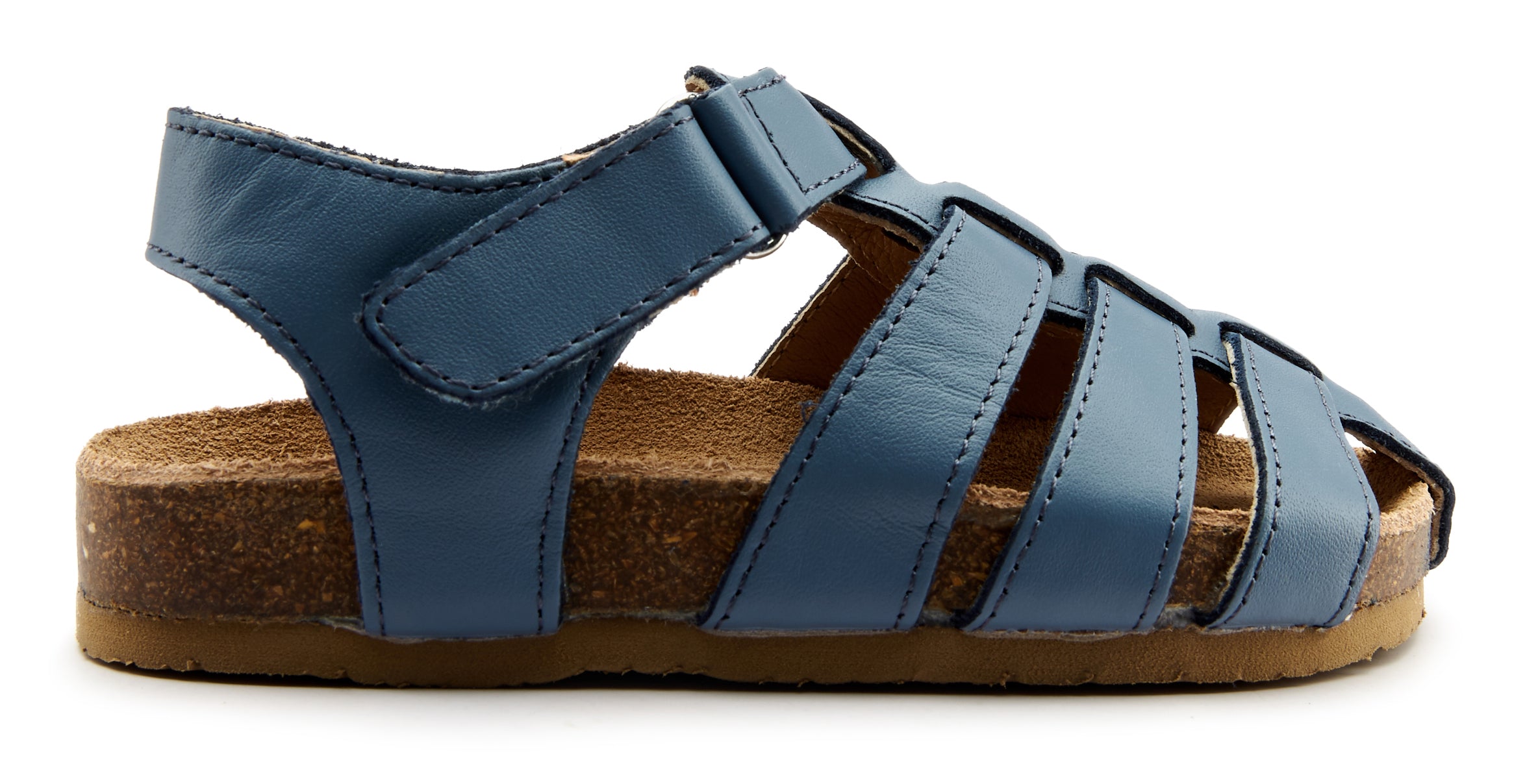 Old Soles Boy's Roadstar Fisherman Leather Sandals, Indigo – Just