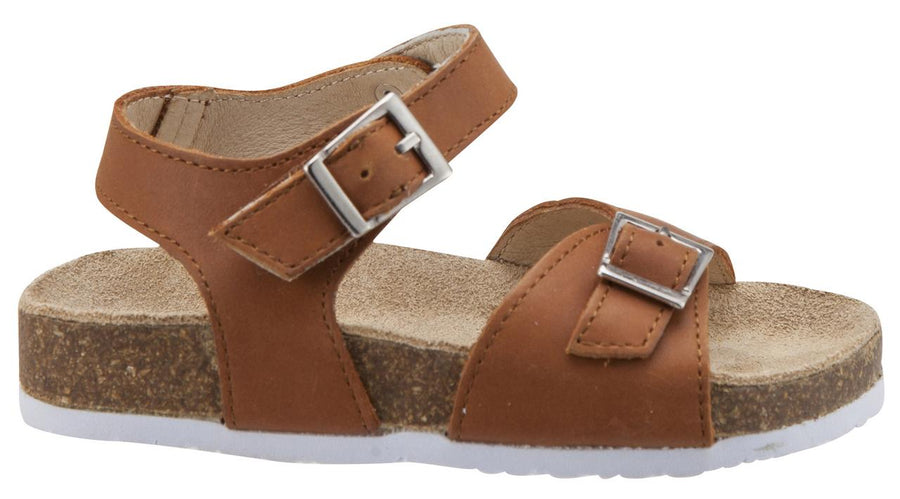 Old Soles Girl's Tan Retreat Leather Sandals