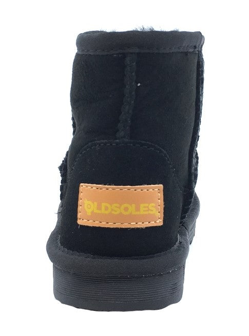 Old Soles Girl's Shearling Boots, Black