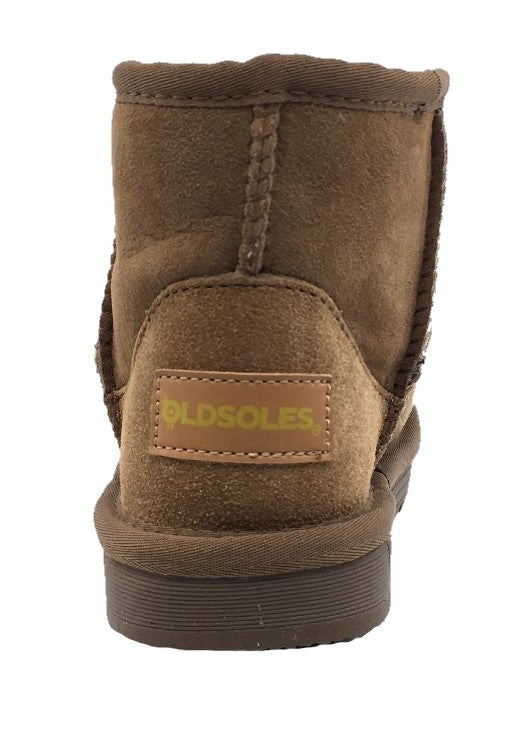 Old Soles Girl's Shearling Boots, Tan