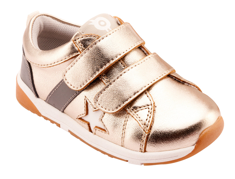 Old Soles Boy's and Girl's 2101 Track Squad Shoes - Gold / Shadow Grey