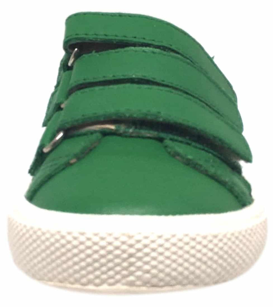 Old Soles Boy's & Girl's Urban Markert Green Leather Sneakers