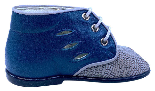 Pataletas Boy's Blue Leather Shoe