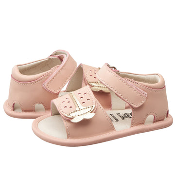 Old Soles Girl's 3012 Bambini Lady Bug Shoes - Powder Pink/Snow/Gold