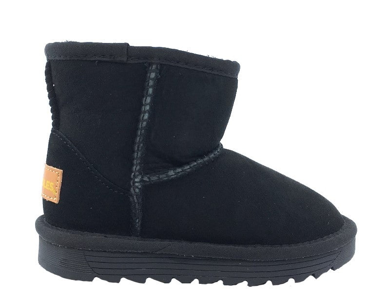 Old Soles Girl's Shearling Boots, Black