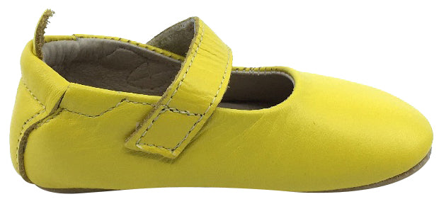 Old Soles Girl's Gabrielle Yellow Soft Leather Mary Jane Crib Walker Baby Shoes 20 M EU/4 M US Toddler