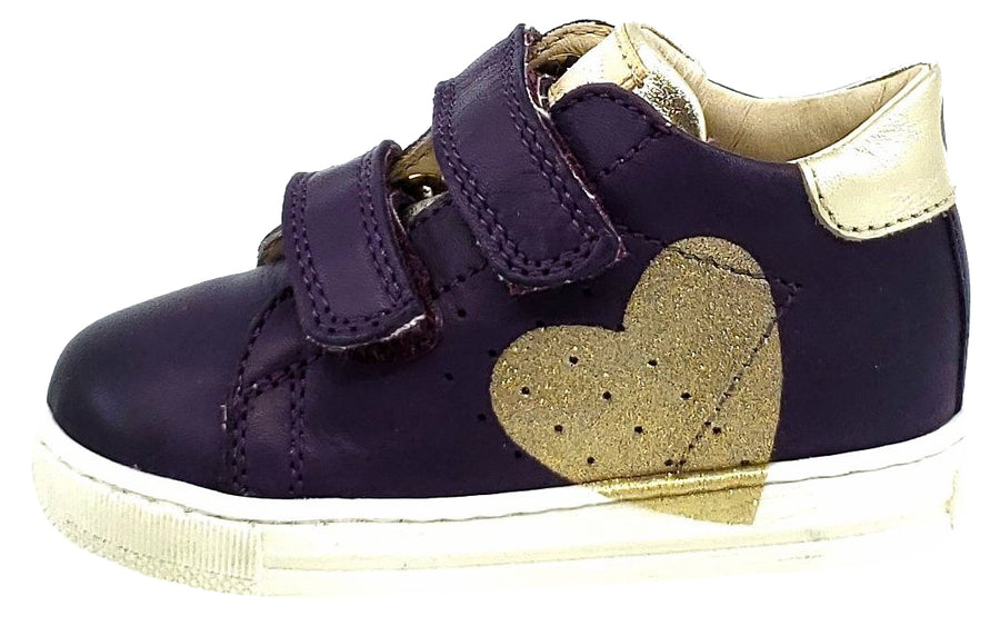 Falcotto Girls Heart Sneakers, VIOLA-PLATINO
