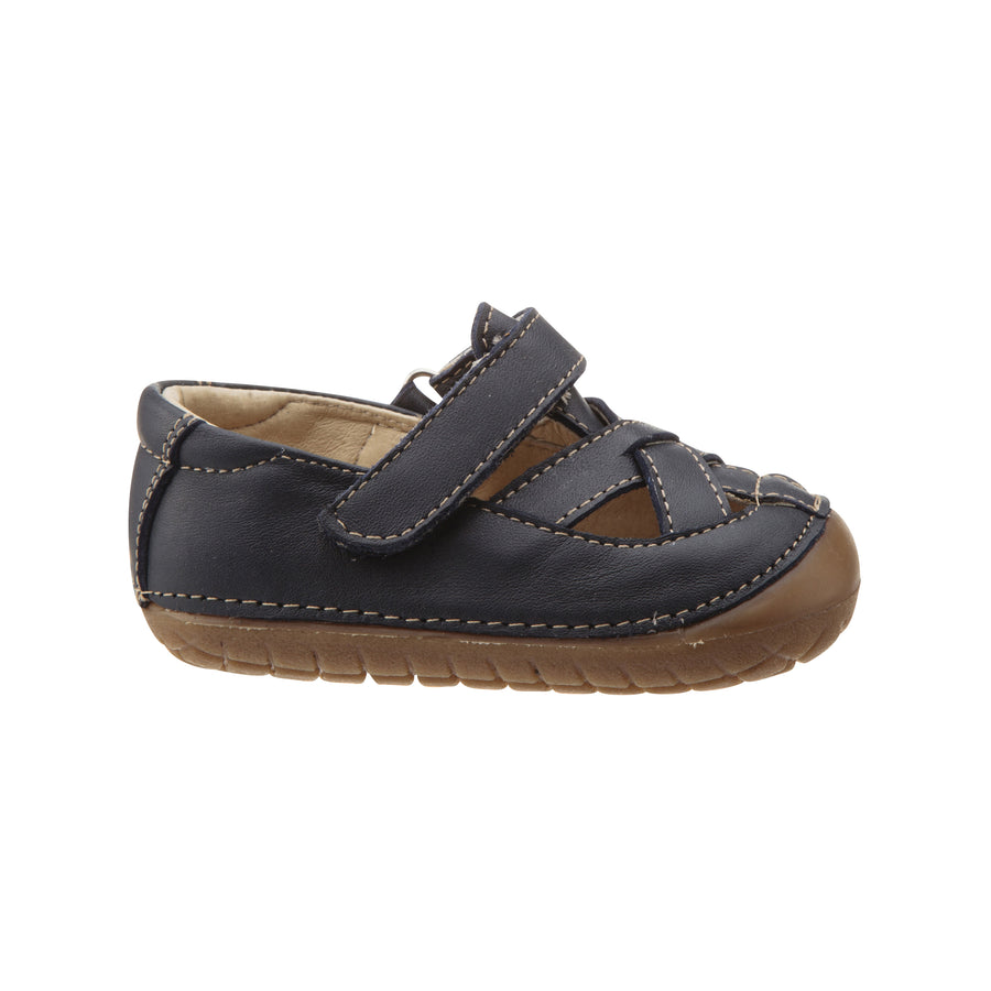 Old Soles Boy's and Girl's Thread Pave Leather Shoes, Navy