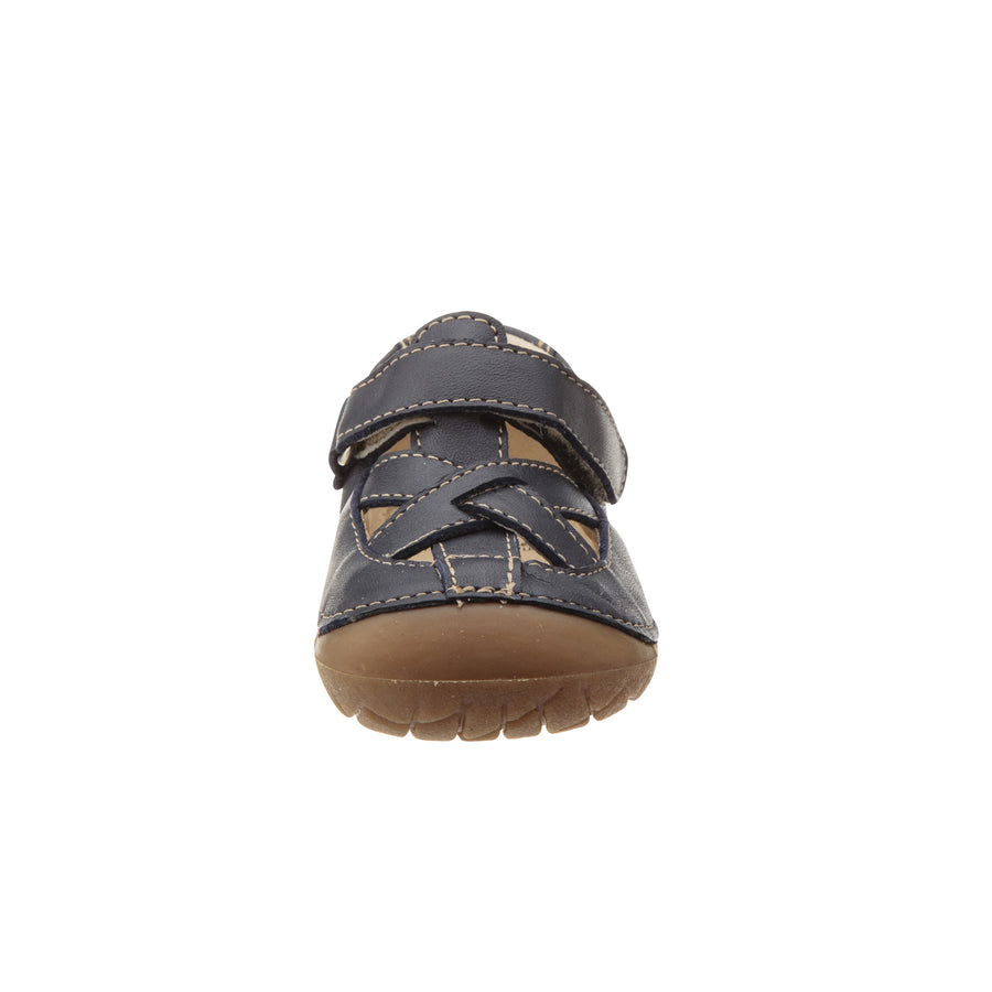 Old Soles Boy's and Girl's Thread Pave Leather Shoes, Navy