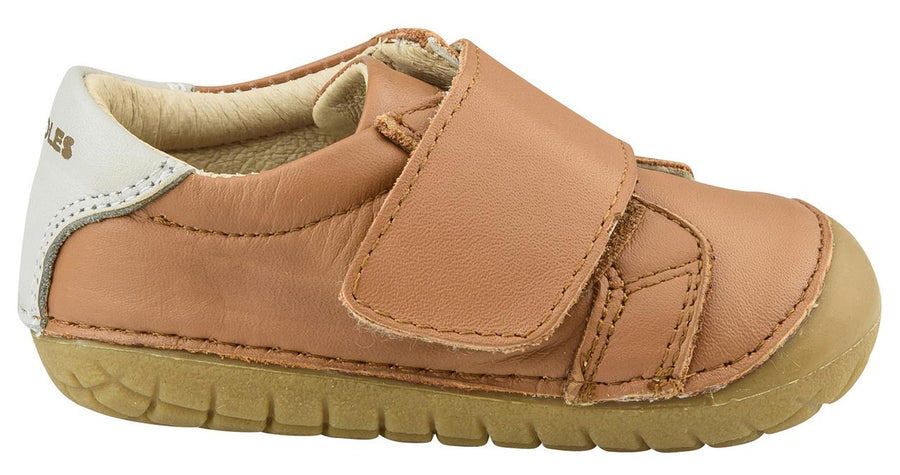 Old Soles Boy's Strap Pave First Walker Sneaker Tennis Shoes, Tan/Gris