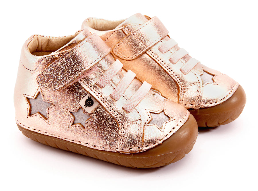Old Soles Girl's & Boy's Reach Pave Shoe - Copper/Grey Suede