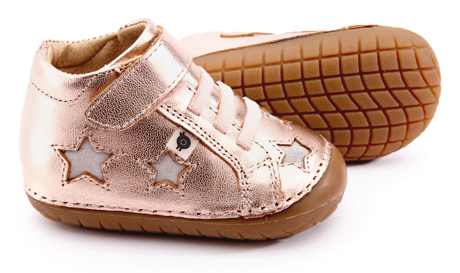 Old Soles Girl's & Boy's Reach Pave Shoe - Copper/Grey Suede