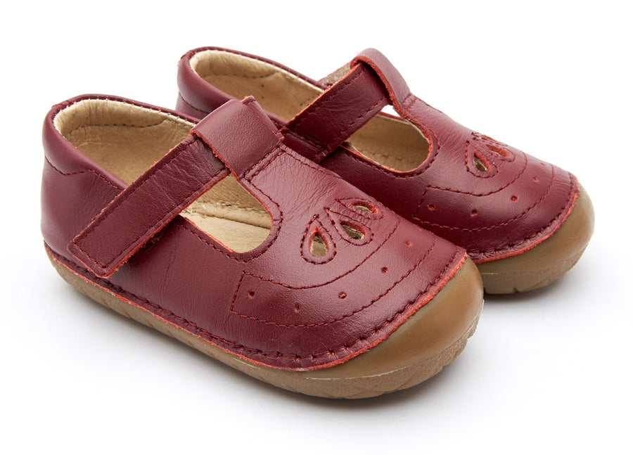Old Soles Girl's 4022 Royal Pave Shoes - Burgundy