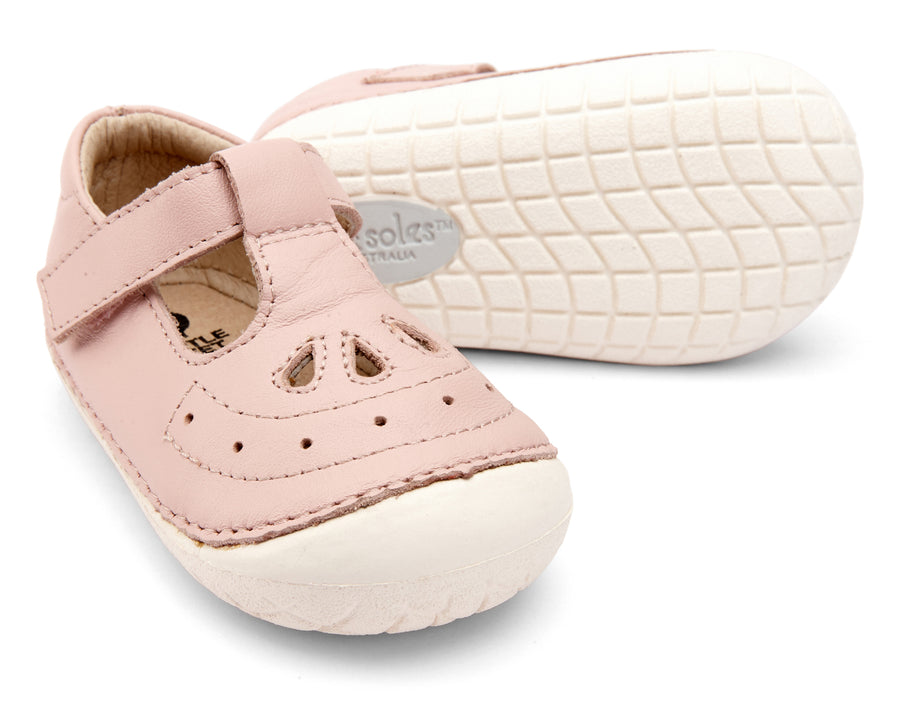 Old Soles Girl's Royal Pave T-strap Sneakers - Powder Pink
