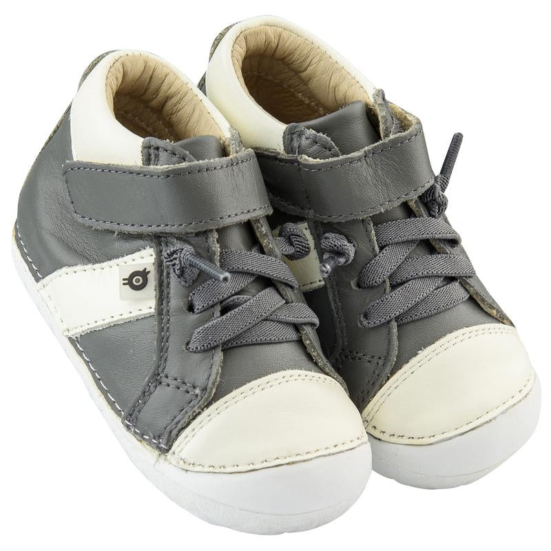 Old Soles Boy's Pave Earth Sneakers, Grey/White