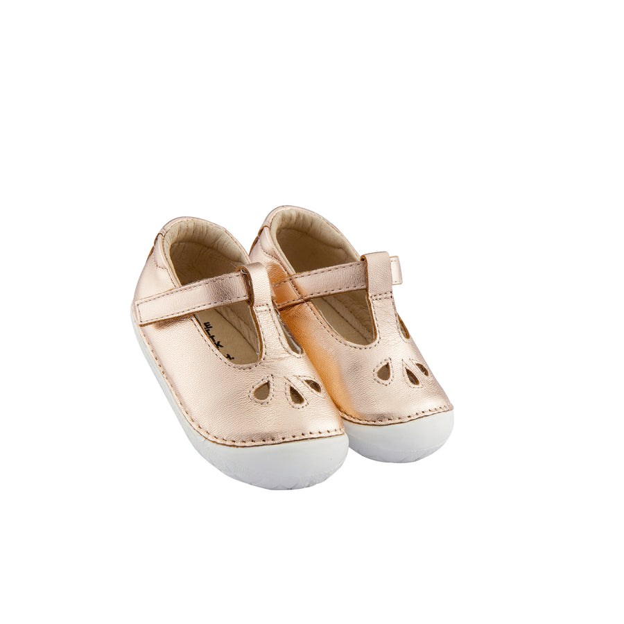 Old Soles Girl's Classic Pave T-Strap Shoes, Copper