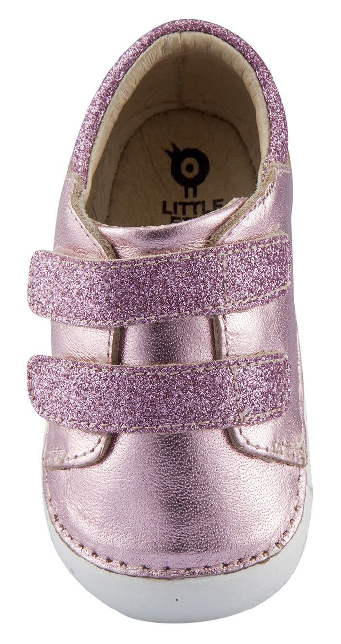 Old Soles Girl's Edgey Pave, Glam Pink