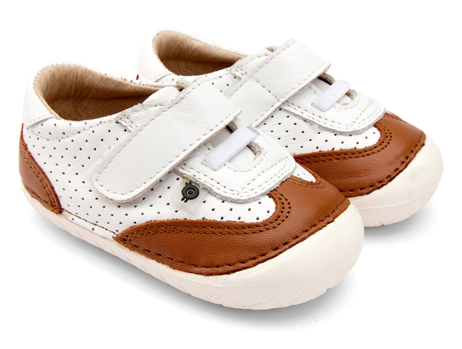 Old Soles Boy's and Girl's Prize Pave Sneakers - Snow/Tan