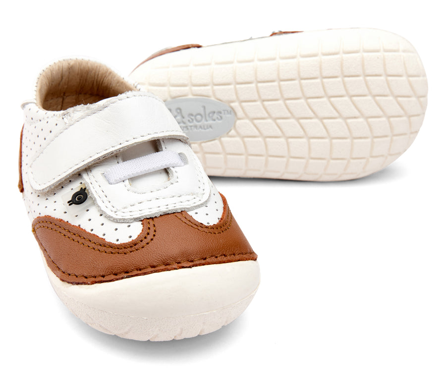 Old Soles Boy's and Girl's Prize Pave Sneakers - Snow/Tan