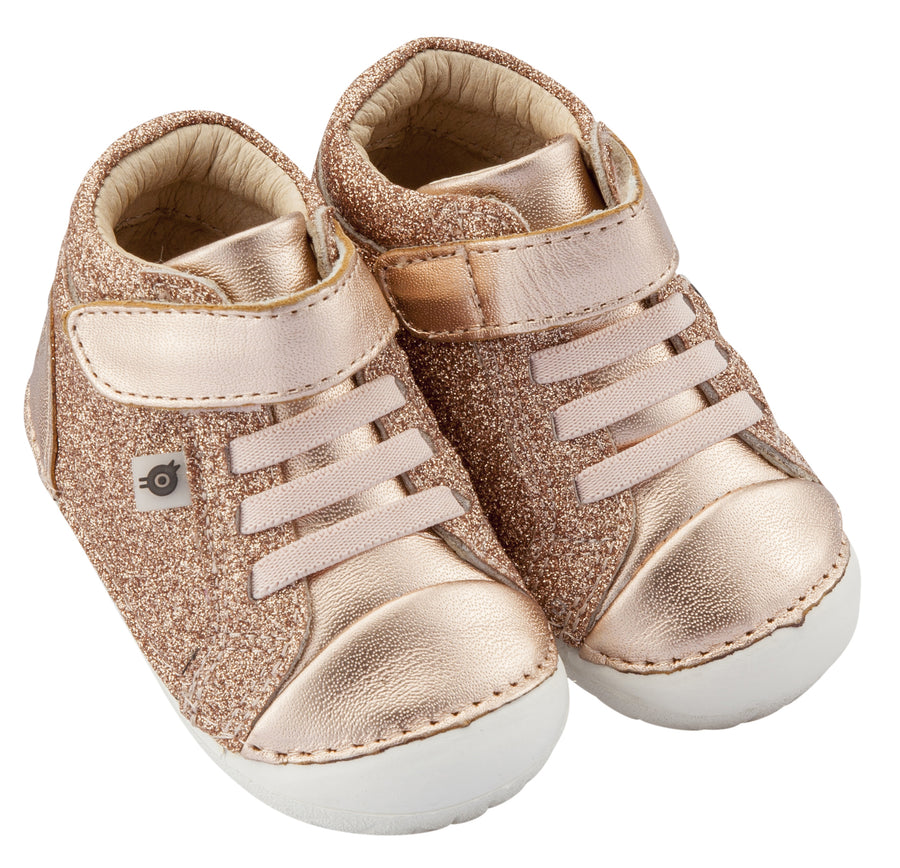 Old Soles Girl's & Boy's Ring Pave Sneakers, Glam Copper / Copper