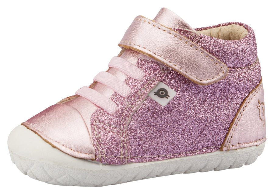 Old Soles Girl's Ring Pave Sneakers, Glam Pink / Pink Frost
