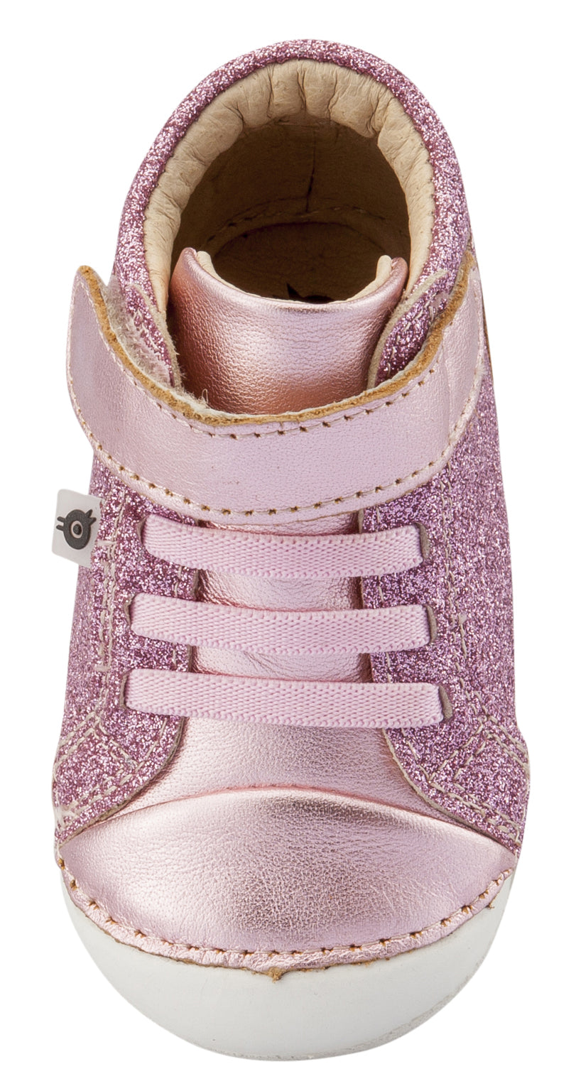Old Soles Girl's Ring Pave Sneakers, Glam Pink / Pink Frost